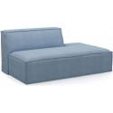 The Jagger højrevendt daybed i vasket bomuld 175 x 105 cm - Stengrå