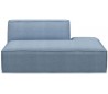 The Jagger højrevendt daybed i vasket bomuld 175 x 105 cm - Isblå