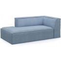 The Jagger højrevendt daybed i vasket bomuld 200 x 100 cm - Isblå