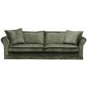 Carlton 3,5 personers sofa i velour B255 cm - Jadegrøn