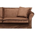 Carlton 3,5 personers sofa i velour B255 cm - Cognac
