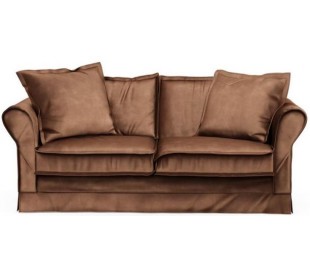 Carlton 2,5 personers sofa i velour B181 cm - Cognac