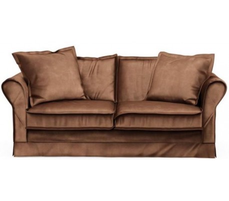 Carlton 2,5 personers sofa i velour B181 cm - Cognac