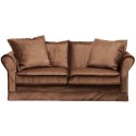 Carlton 2,5 personers sofa i velour B181 cm - Cognac