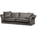 Carlton 3,5 personers sofa i velour B255 cm - Chokolade