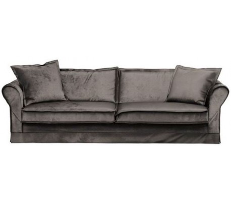 Carlton 3,5 personers sofa i velour B255 cm - Chokolade