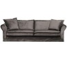 Carlton 3,5 personers sofa i velour B255 cm - Grå