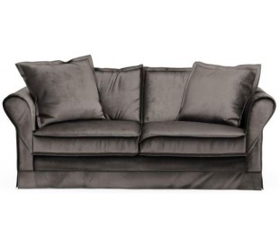 Carlton 2,5 personers sofa i velour B181 cm - Chokolade