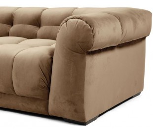 Cobble Hill 3,5 personers sofa i velour B235 cm - Sort/Mørkegrå 2