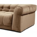 Cobble Hill 3,5 personers sofa i velour B235 cm - Sort/Mørkegrå