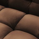 Cobble Hill 3,5 personers sofa i velour B235 cm - Sort/Gylden beige
