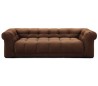 Cobble Hill 3,5 personers sofa i velour B235 cm - Sort/Chokolade