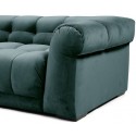 Cobble Hill 3,5 personers sofa i velour B235 cm - Sort/Chokolade