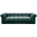 Cobble Hill 3,5 personers sofa i velour B235 cm - Sort/Chokolade