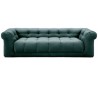 Cobble Hill 3,5 personers sofa i velour B235 cm - Sort/Mineral blå