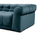 Cobble Hill 3,5 personers sofa i velour B235 cm - Sort/Mineral blå