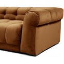 Cobble Hill 3,5 personers sofa i velour B235 cm - Sort/Efeu