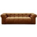 Cobble Hill 3,5 personers sofa i velour B235 cm - Sort/Efeu
