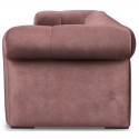 Cobble Hill 3,5 personers sofa i velour B235 cm - Sort/Cognac