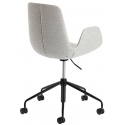 Yasmin kontorstol i polyester H81 - 93 cm - Sort/Grå