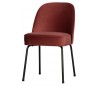 Spisebordsstol i velour H82,5 x B50 x D57 cm - Kastanje