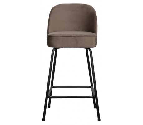 Spisebordsstol i velour H82,5 x B50 x D57 cm - Nougat