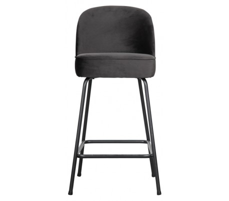 Barstol i velour H89 x B50 x D55 cm - Sennepsgul