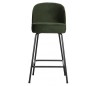 Barstol i velour H89 x B50 x D55 cm - Onyx grøn