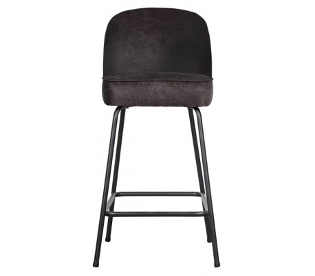 Barstol i læder H89 x B50 x D55 cm - Vintage cognac