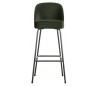 Barstol i velour H103 x B50 x D55 cm - Onyx grøn