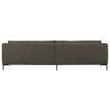 Chaiselong sofa i polyester 283 x 197 cm - Mørkegrå