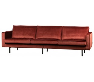 3-personers sofa i velour B277 cm - Teal 2