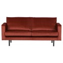 2,5-personers sofa i velour B190 cm - Teal