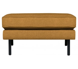 Skammel i velour 84 x 54 cm - Kastanje