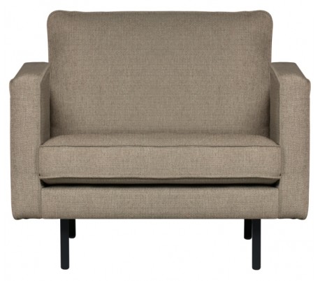 Lænestol i polyester B105 cm - Nougat