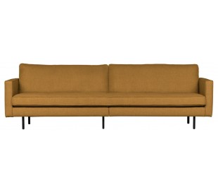 3-personers sofa i velour B277 cm - Kastanje