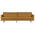 3-personers sofa i velour B277 cm - Kastanje