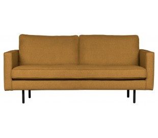 2,5-personers sofa i velour B190 cm - Kastanje
