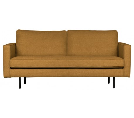 2,5-personers sofa i velour B190 cm - Kastanje