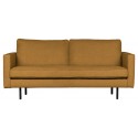 2,5-personers sofa i velour B190 cm - Kastanje