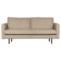 2,5-personers sofa i polyester B190 cm - Fudge