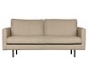 2,5-personers sofa i polyester B190 cm - Sand