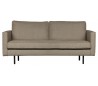 2,5-personers sofa i polyester B190 cm - Melange