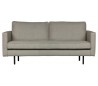 2,5-personers sofa i polyester B190 cm - Nougat