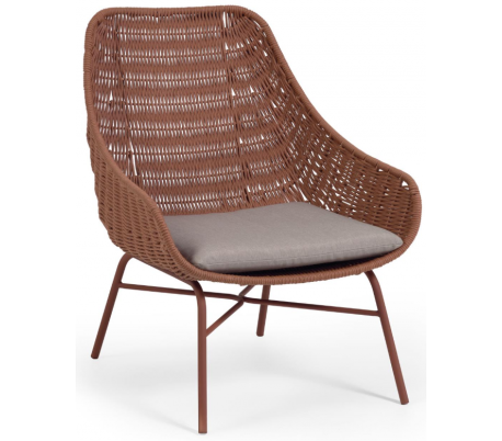 2 x Abeli lounge havestole i reb H85 cm - Grøn