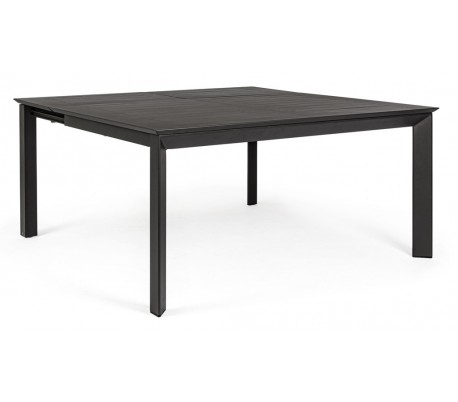 Havebord med udtræk i aluminium 160 - 110 x 160 cm - Hvid