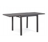 Havebord med udtræk i aluminium 83 - 166 x 80 cm - Charcoal