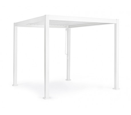 Pavillion med skydetag 280 x 280 cm - Hvid/Mørkegrå