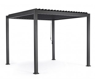 Pavillion med vippetag 300 x 300 cm - Hvid 2