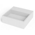 Ideavit Solidcube vægmonteret håndvask 30 x 30 cm Solid surface - Mat hvid